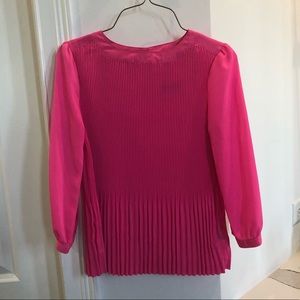 Kids Hot pink 3/4 sleeve blouse XL